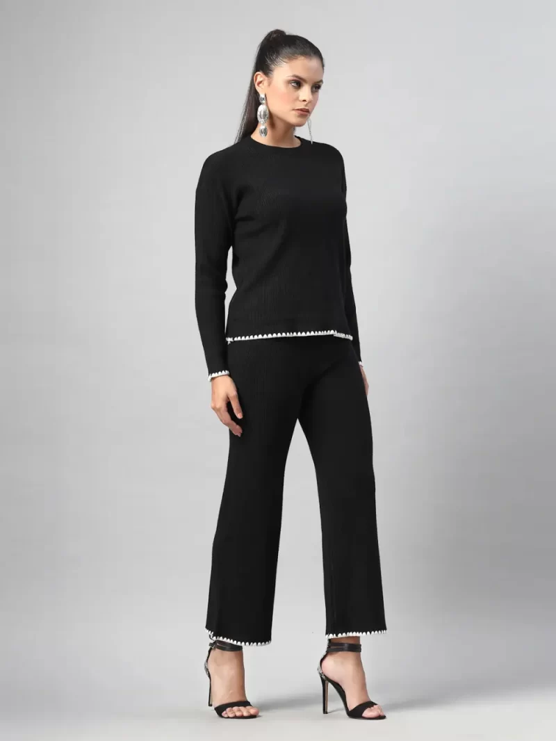 Women Floral Solid Cord Set