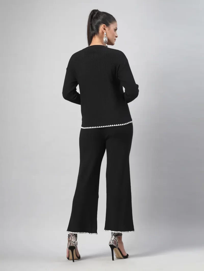 Women Floral Solid Cord Set