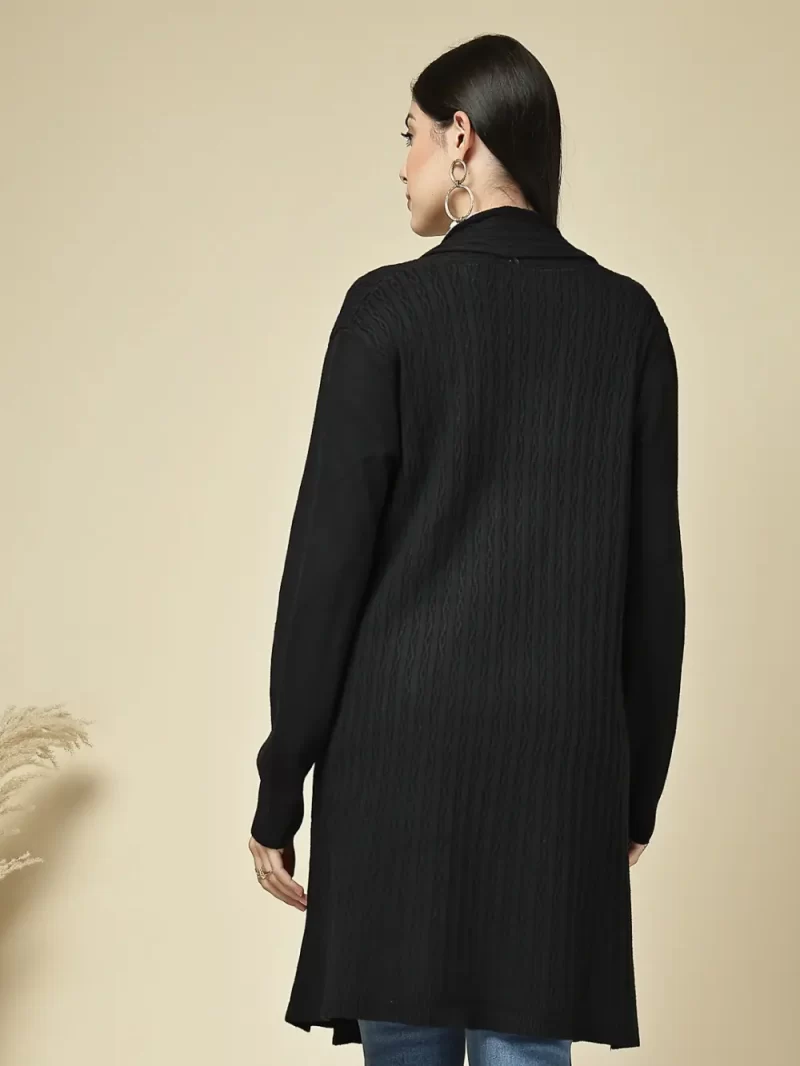 Women'S Open-Front Cable Knit Cardigan