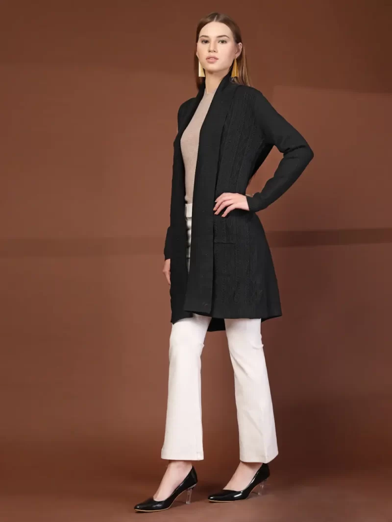 Women'S Winter Solid Cardigan