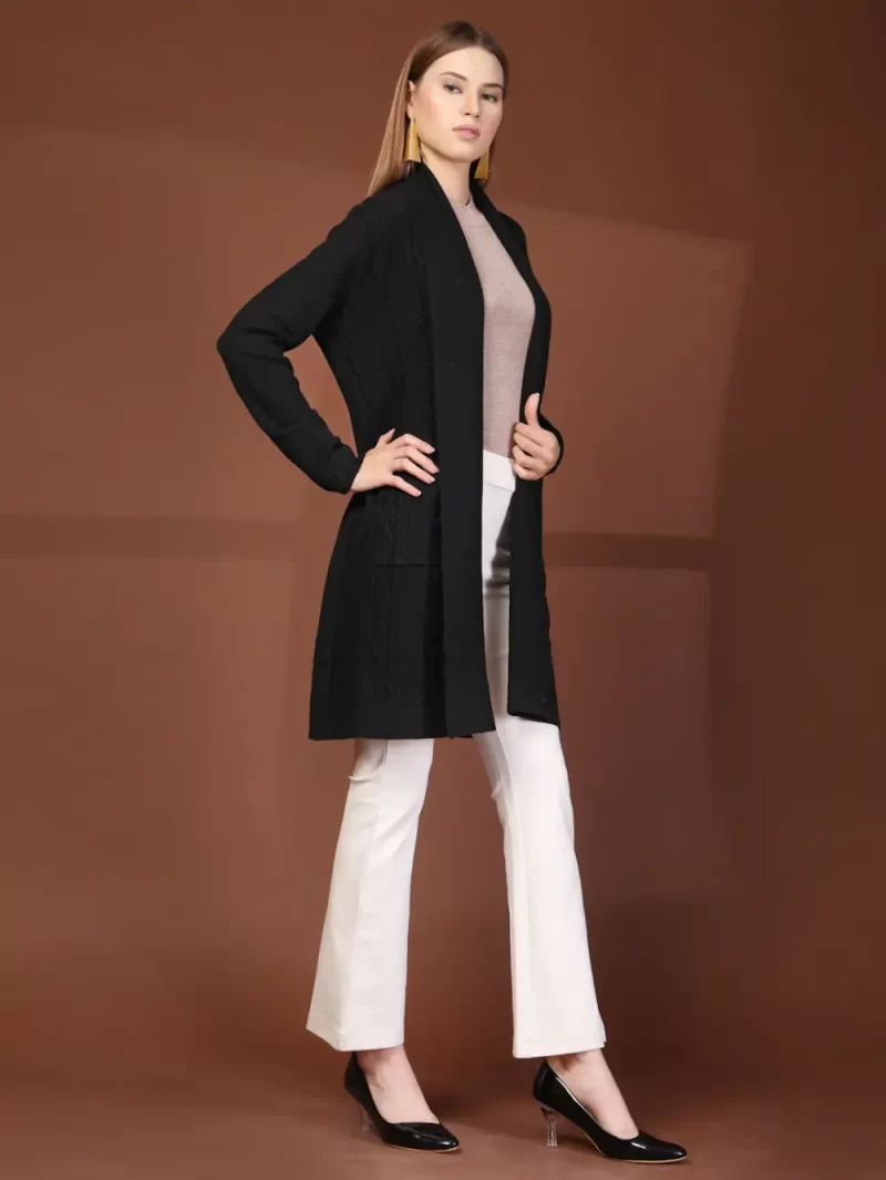 Women'S Winter Solid Cardigan