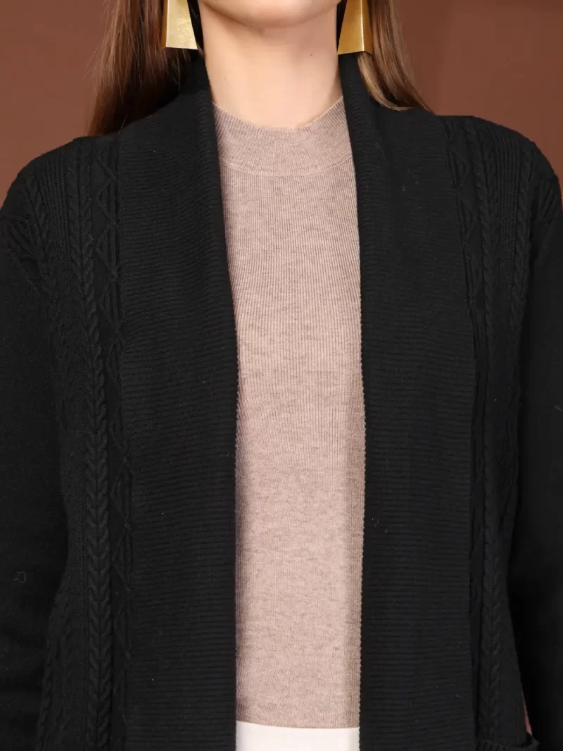 Women'S Winter Solid Cardigan