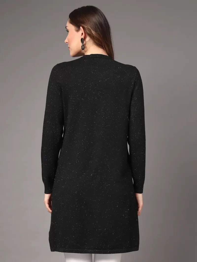 Women Button Closure Pure Acrylic Shrug