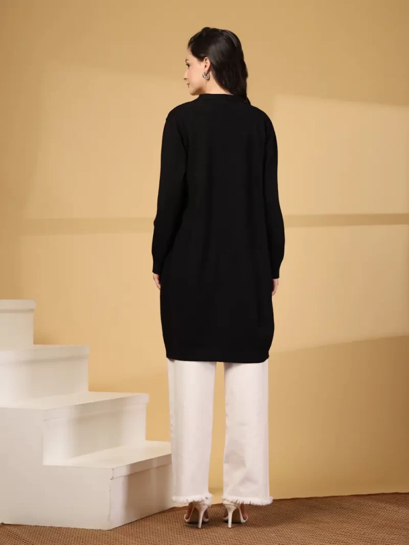 Striped Open Front Shrug