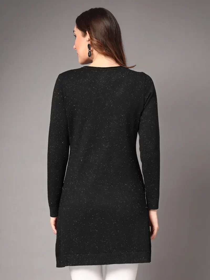 Women Cable Knit Embellished Shrug