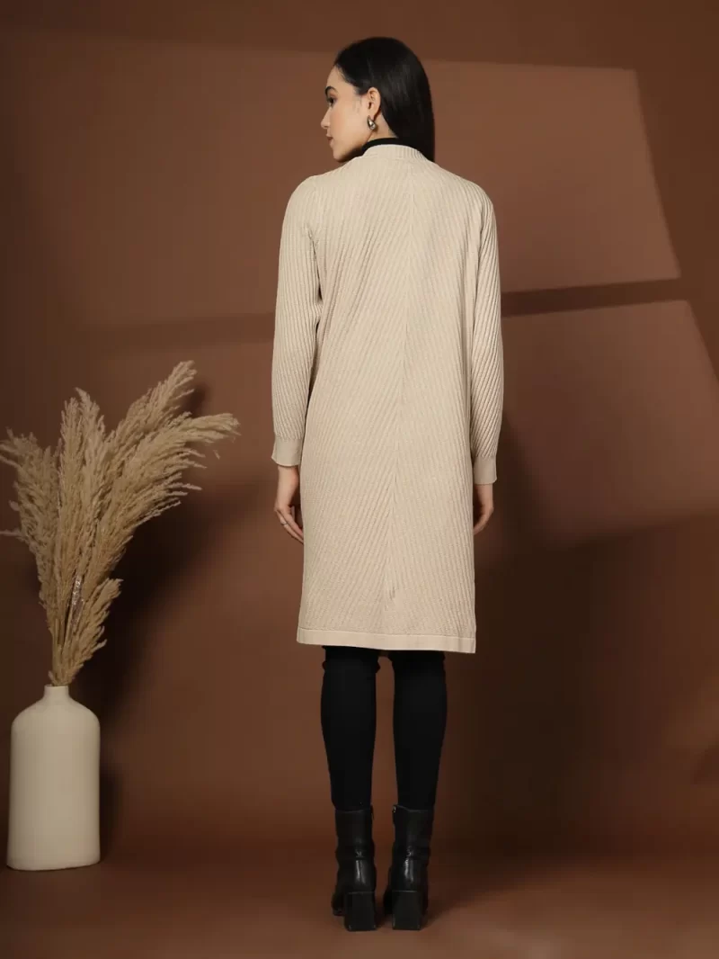 Striped Open Front Shrug