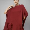 V-Neck Longline Poncho