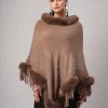 Women'S Winter Embellished Poncho
