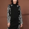 Women Printed High Neck Dress