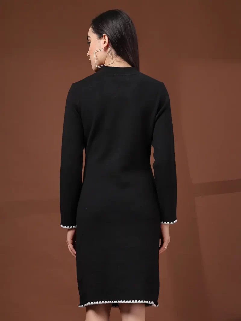 Women Black Sweater Dress