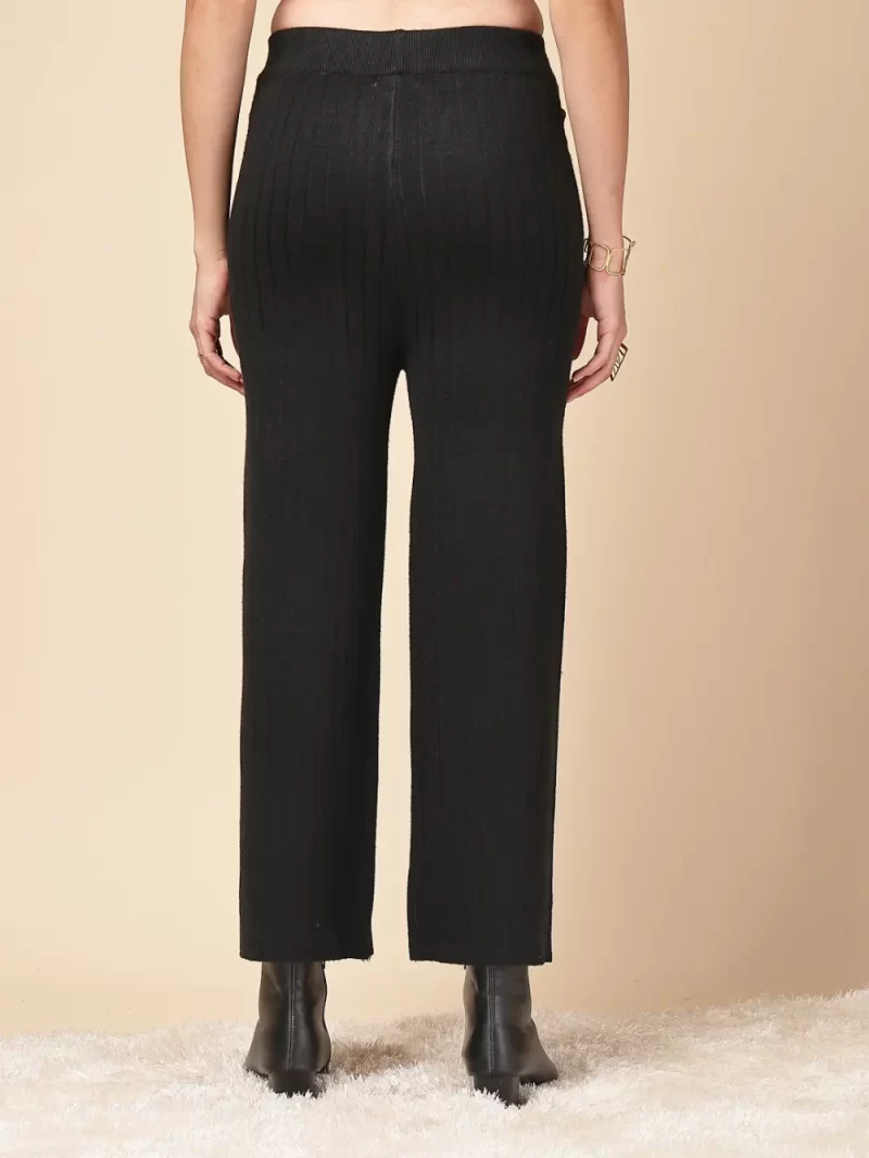 Women Self Striped Trousers