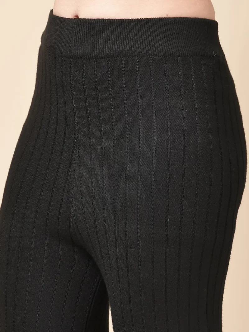 Women Self Striped Trousers