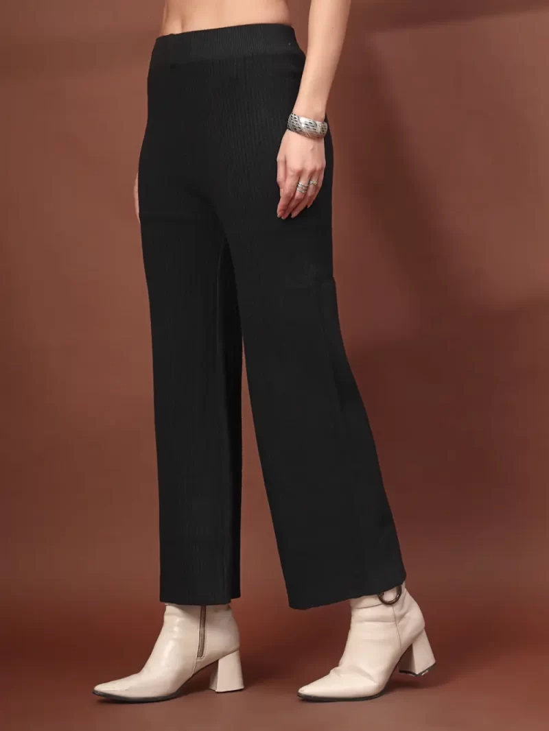 Women'S Ribbed Knit Wide-Leg Plazzos