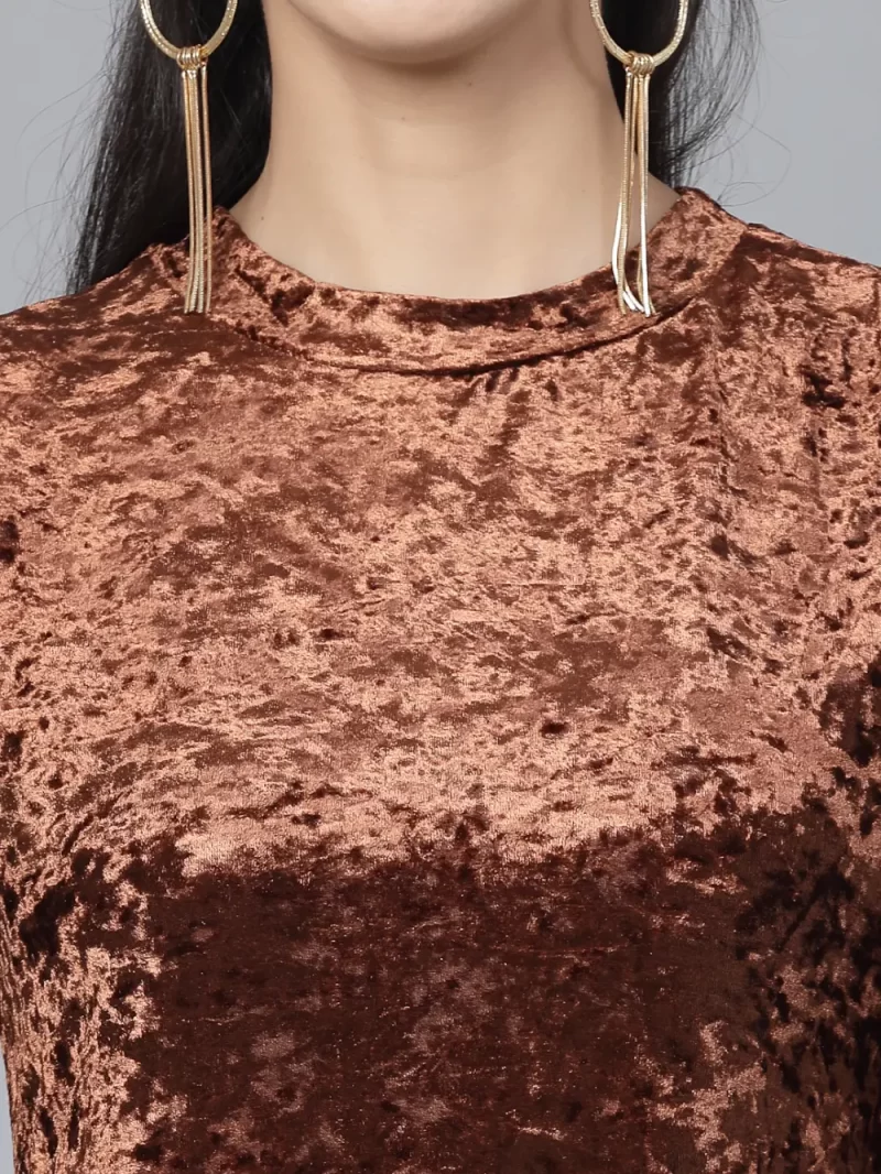 Embellished Round Neck Bling & Sparkly Knitted A-Line Dress