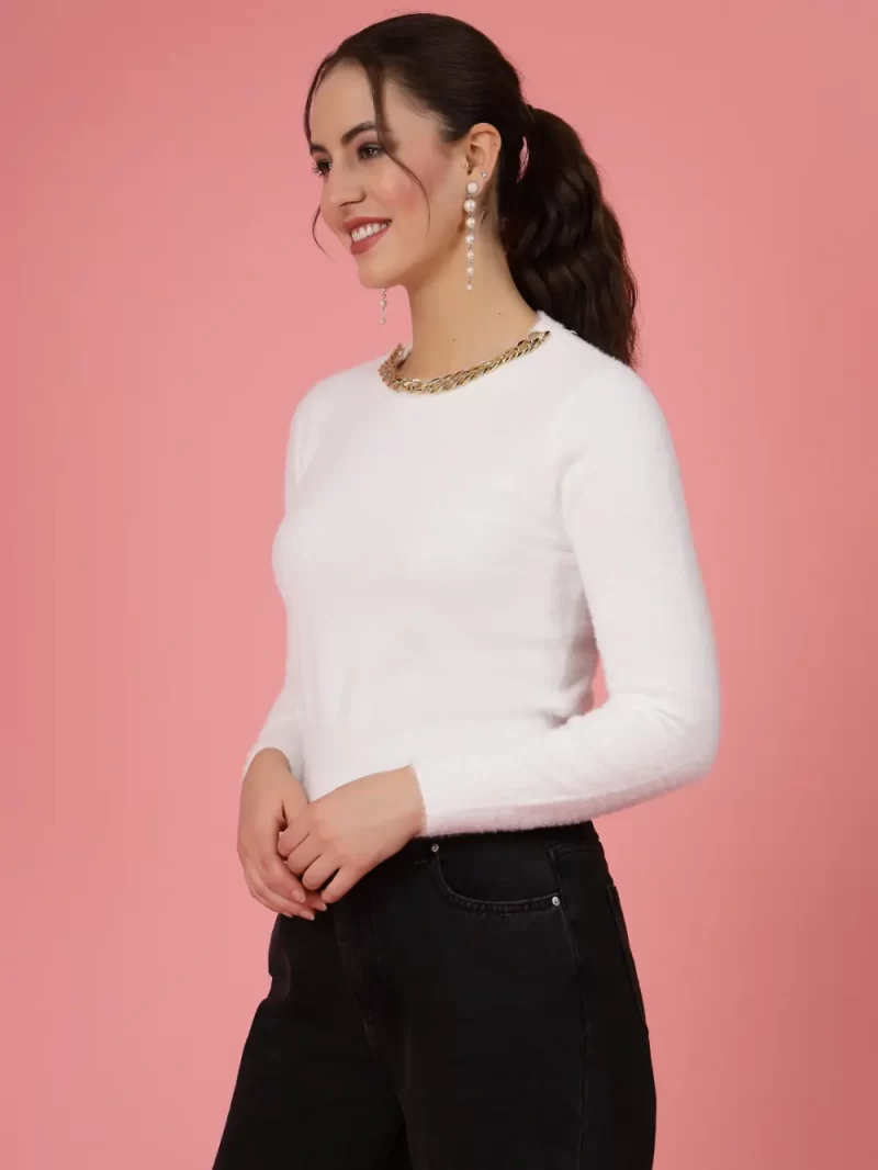 Round Neck Embellished Pullover