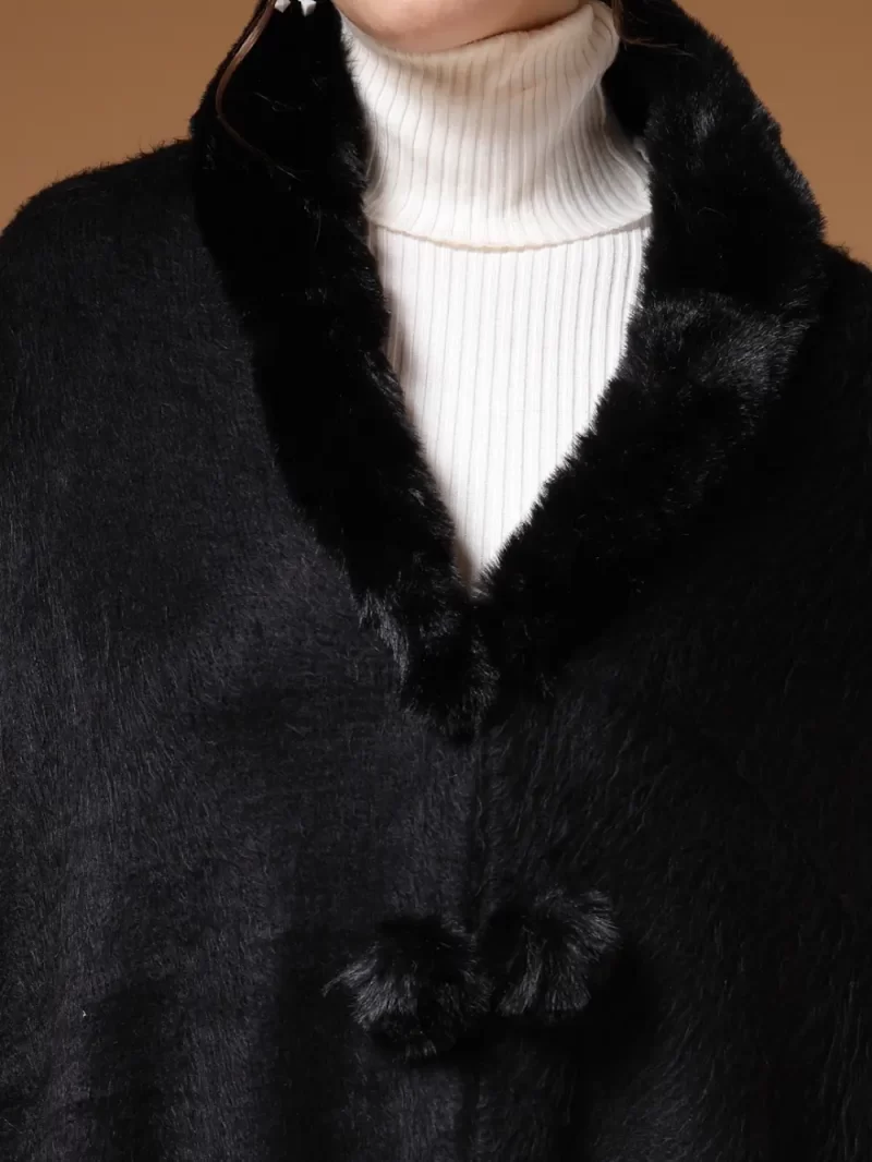 Shawl Collar Poncho