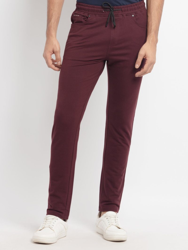 Status Quo Men'S Regular Fit Solid Trackpants