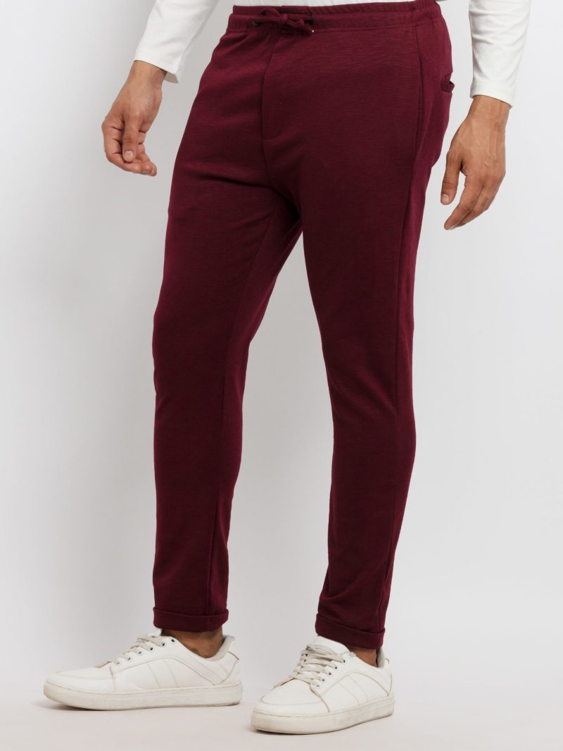 Status Quo Mens Solid Regular Fit Trackpants
