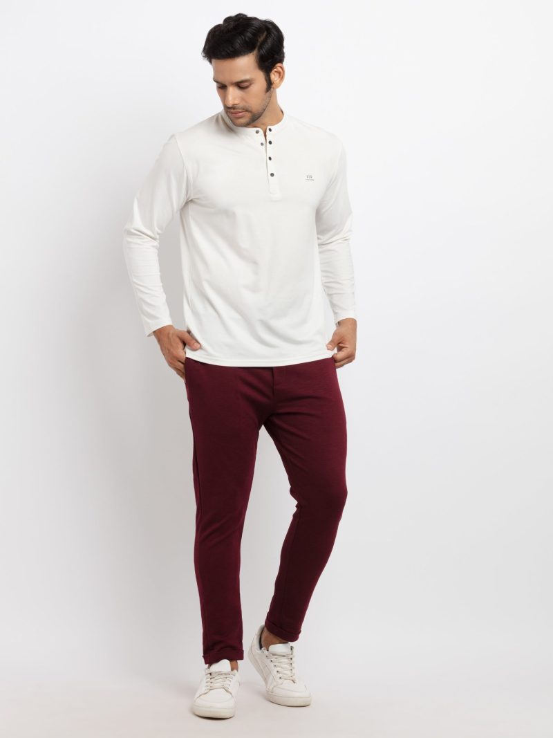 Status Quo Mens Solid Regular Fit Trackpants