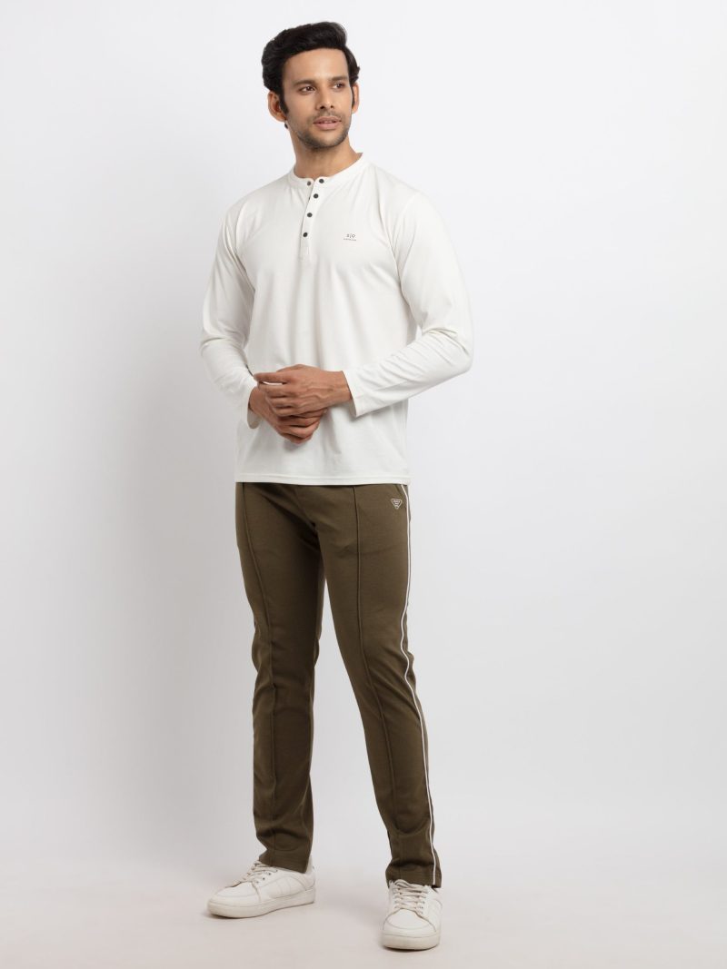 Status Quo Mens Solid Regular Fit Trackpants