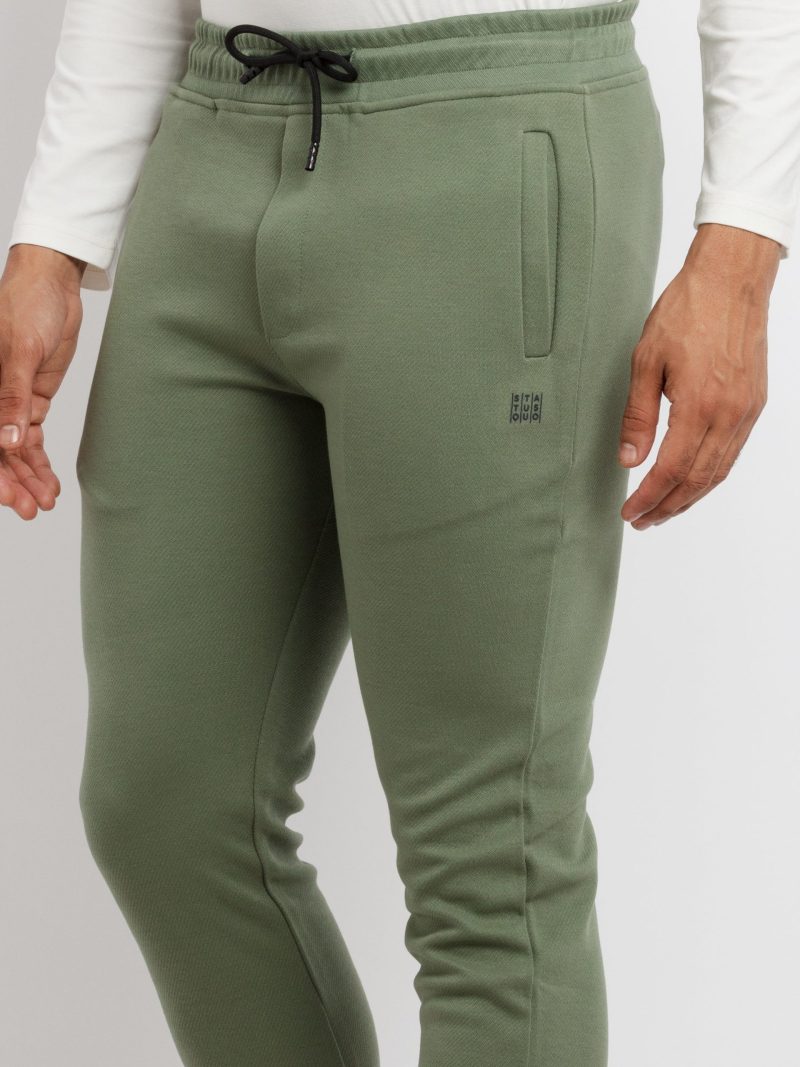 Status Quo Mens Solid Regular Fit Trackpants