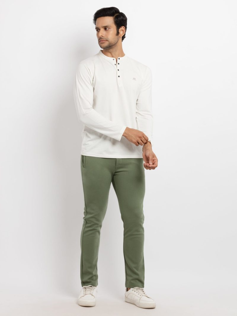 Status Quo Mens Solid Regular Fit Trackpants