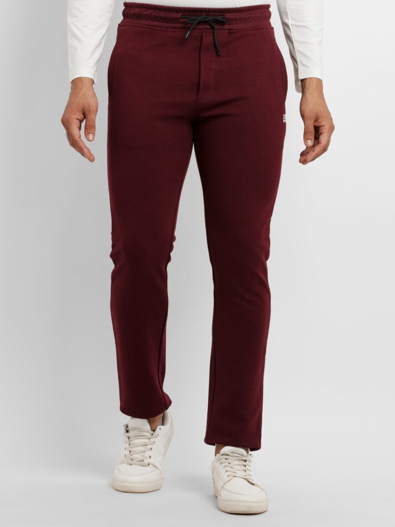 Status Quo Mens Solid Regular Fit Trackpants