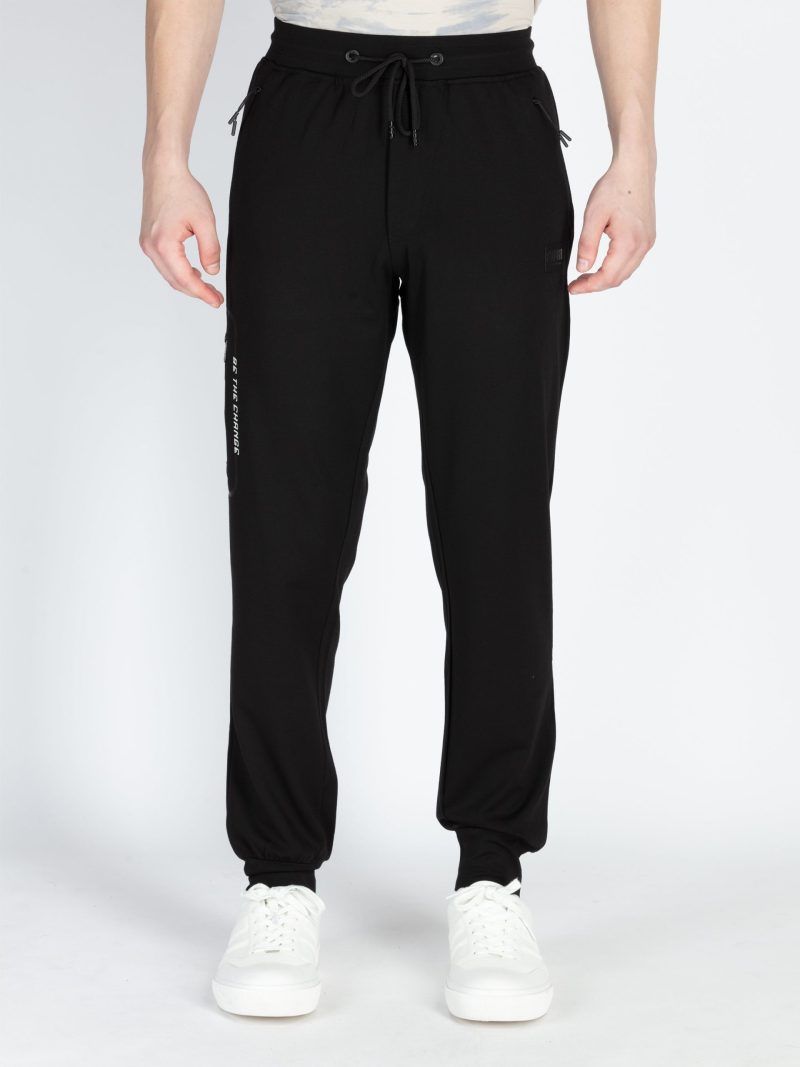 Status Quo Mens Solid Regular Fit Track Pants