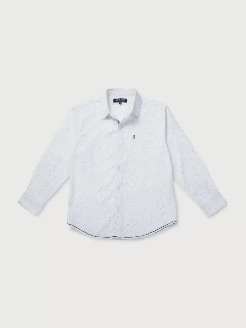 Gini And Jony Boys Solid Cotton Shirt