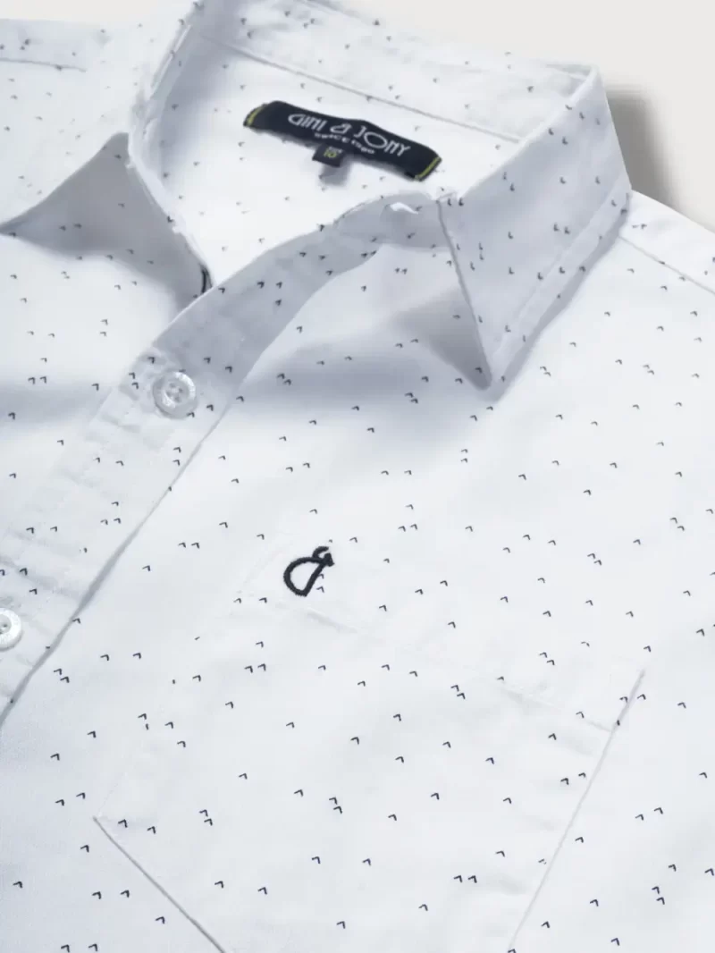 Gini And Jony Boys Solid Cotton Shirt