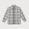 Gini And Jony Boys White Checks Cotton Full Sleeves Shirt