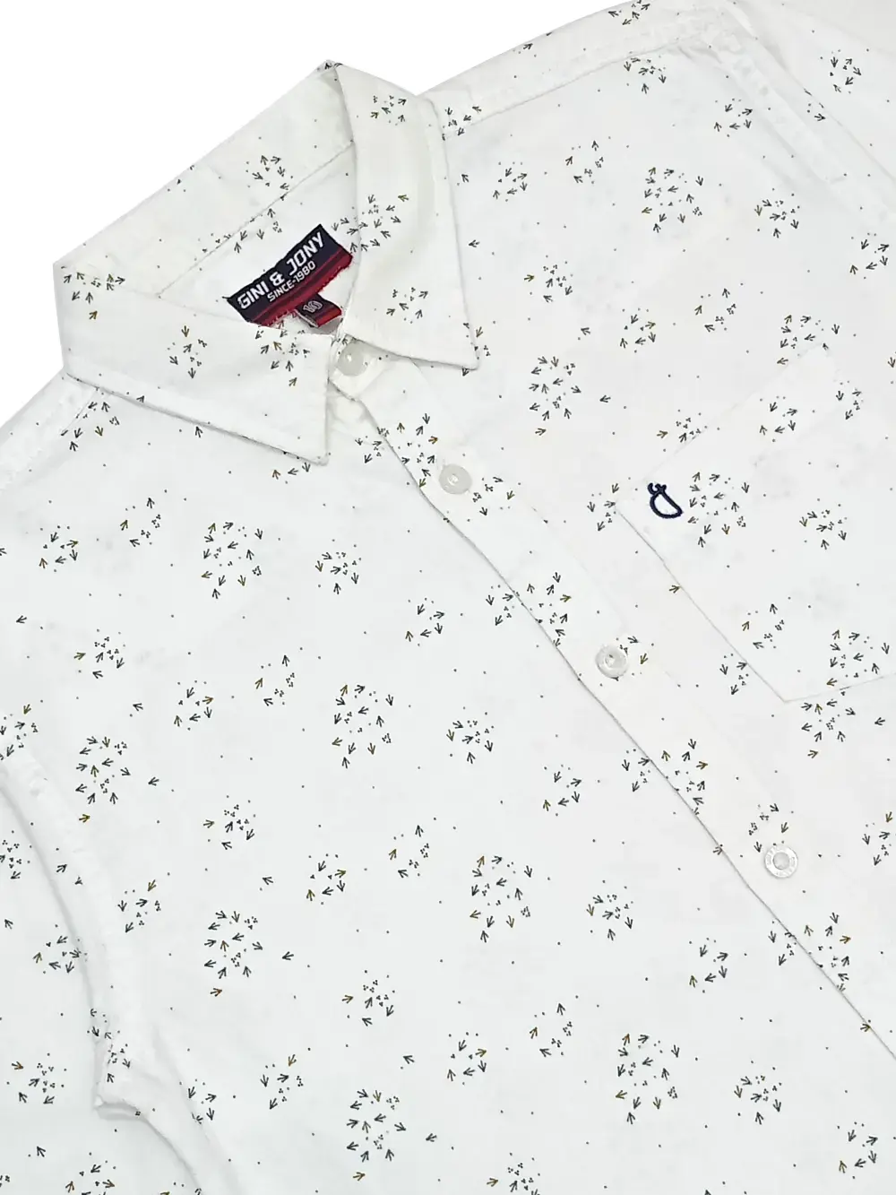 Gini And Jony Boys Solid Cotton Shirt