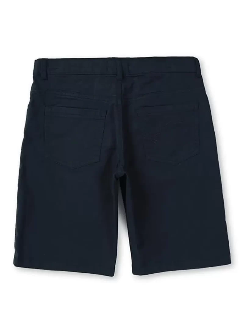 Gini & Jony Boys Blue Solid Cotton Fixed Waist Bermuda