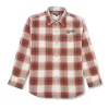 Gini And Jony Boys White Checkered Woven Full Sleeves Shirt