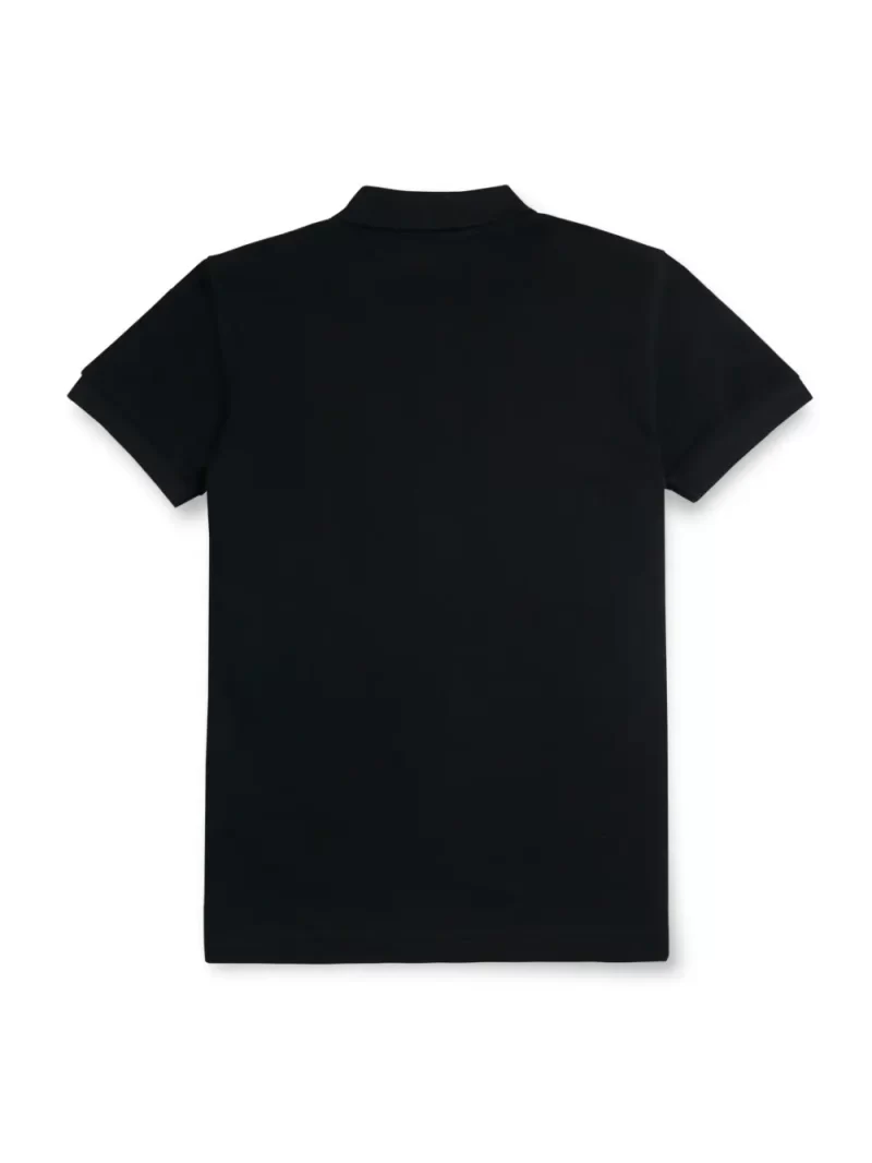 Gini & Jony Boys Black Cotton Printed Polo Neck Half Sleeve Polo T-Shirt