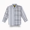 Gini And Jony Boys White Checks Cotton Shirt Full Sleeves