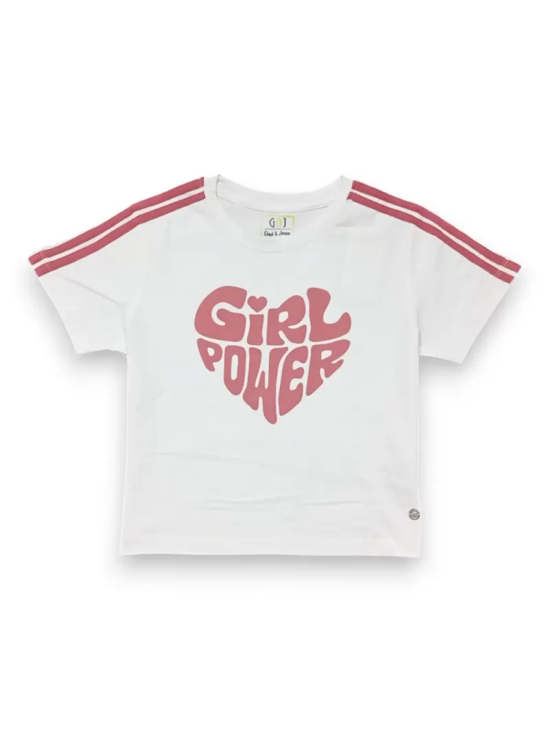 Gini And Jony Girls Light Pink Color Block Cotton Co Ordinate 9-10 Years