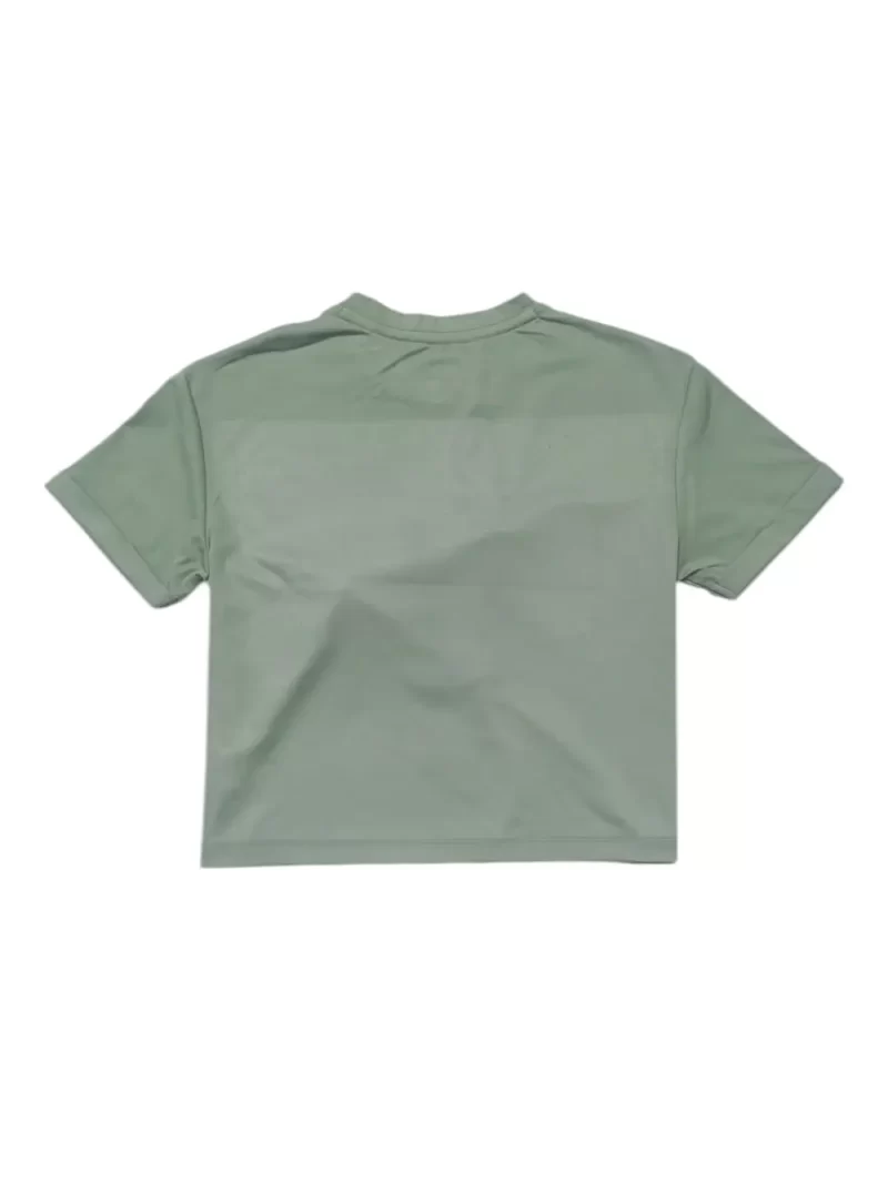 Gini And Jony Girls Olive Applique Cotton Knits Top Half Sleeves 11-12 Years