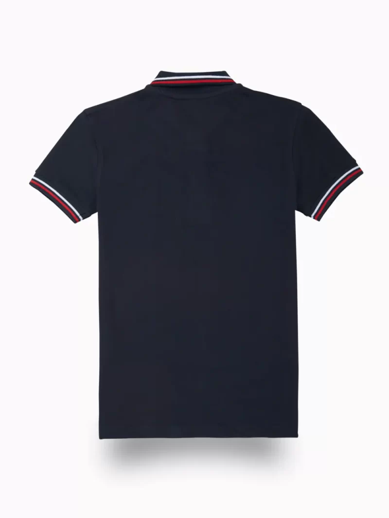 Gini And Jony Boys Navy Blue Brand Logo Cotton T-Shirt Half Sleeves