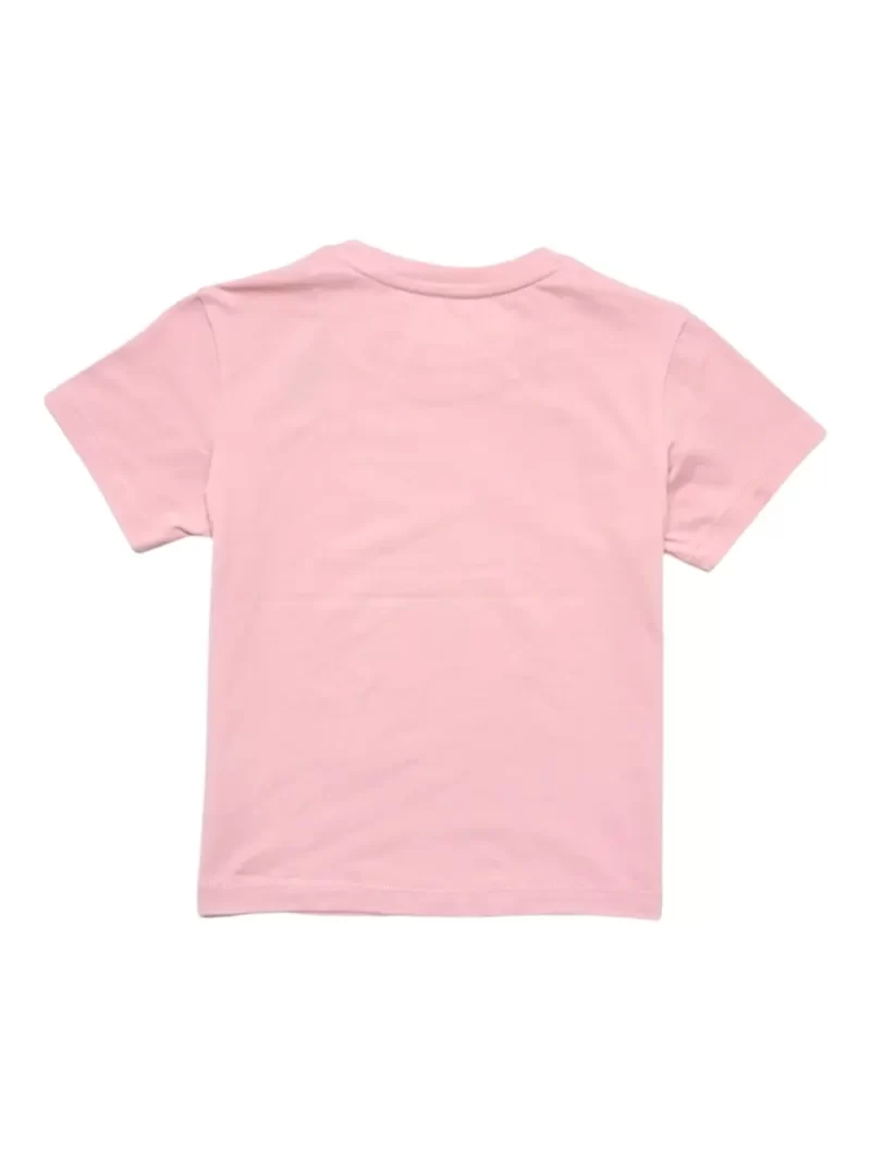 Gini And Jony Girls Pink Embellished Cotton Knits Top Half Sleeves 11-12 Years