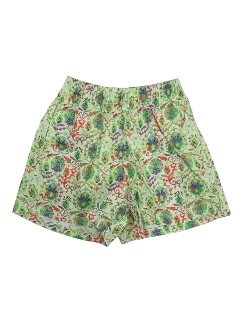 Gini And Jony Girls Light Green Floral Print Cotton Co Ordinate 9-10 Years