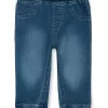Girls Blue Washed Denim Jeans