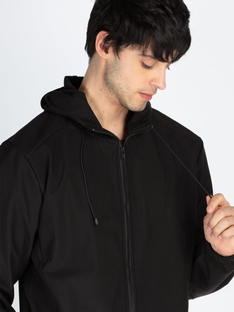 Status Quo Men'S Solid Regular Fit Hooded Jacket