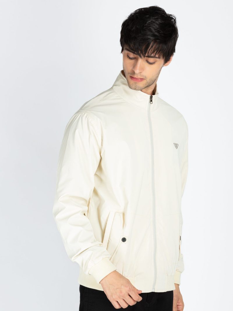 Status Quo Men'S Solid High Neck Regular Fit Jacket