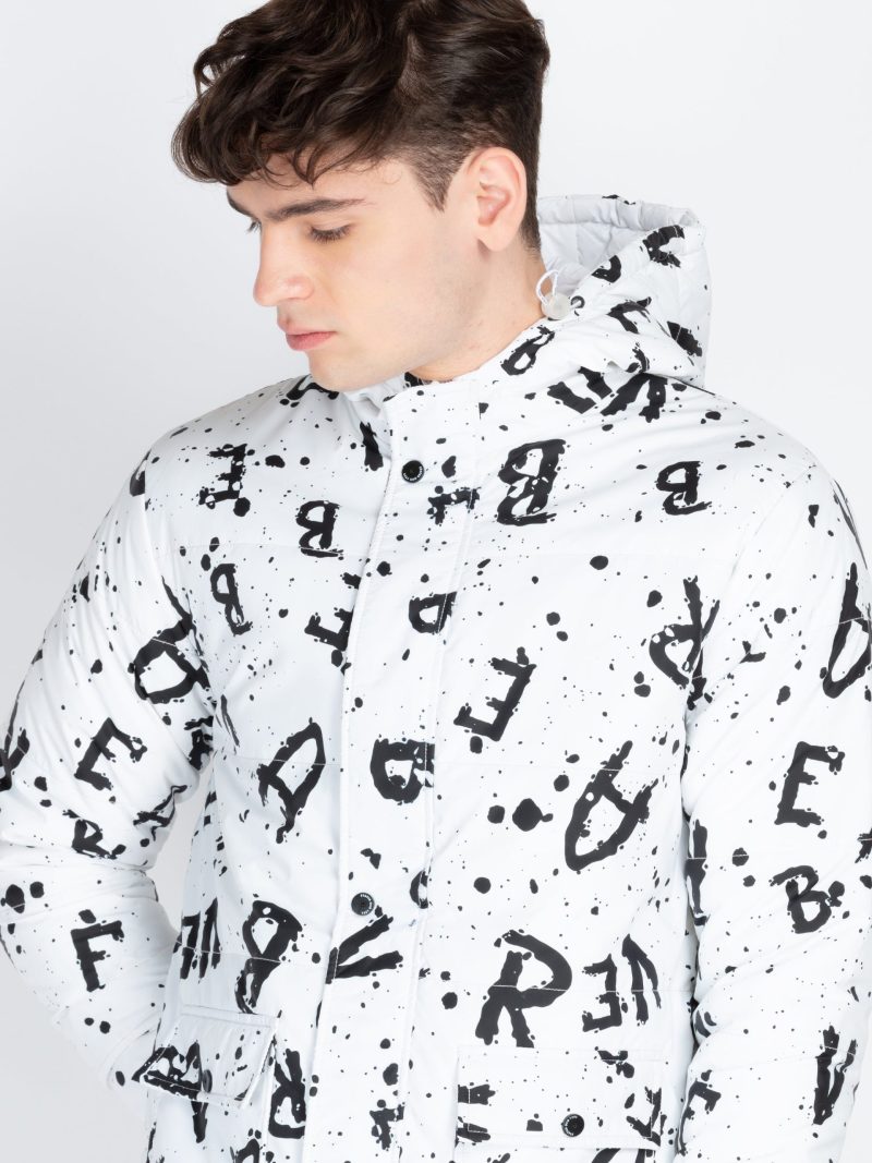 Status Quo Men'S Printed Padded Regular Fit Jacket
