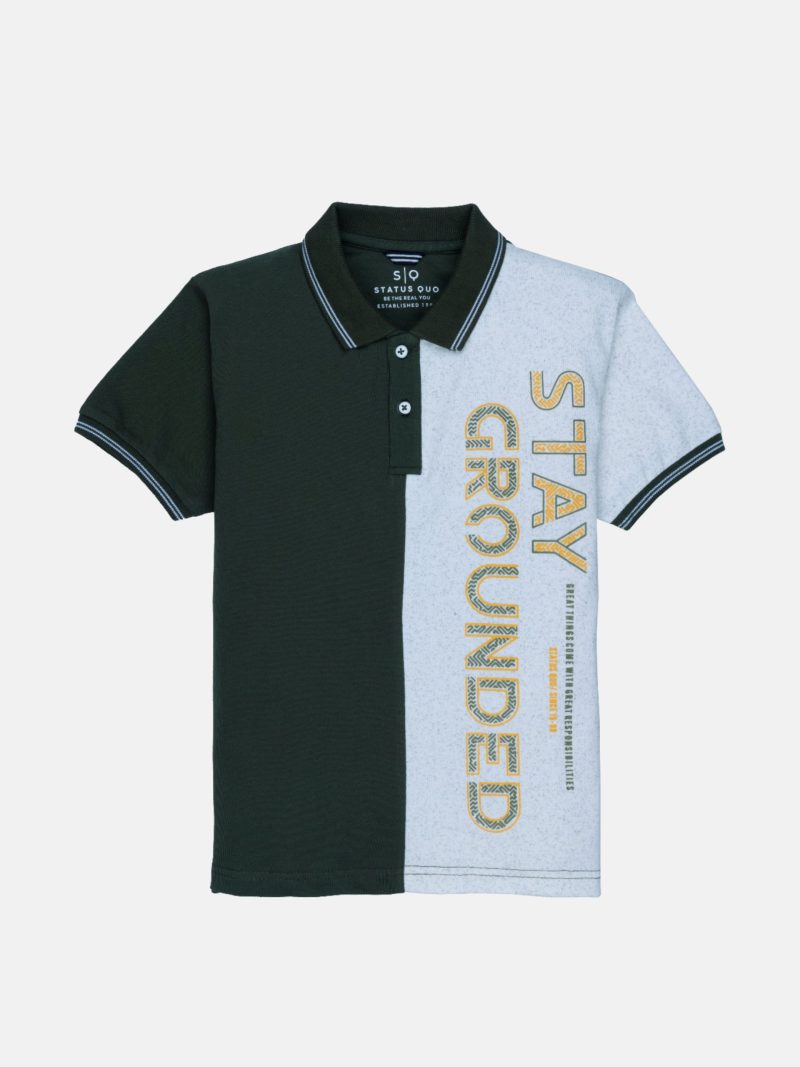 Status Quo Kids Printed Polo Tshirts