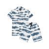 Status Quo Boy'S Tie & Die Printed Regular Fit Co-Ord Set With Shirt & Short