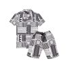 Status Quo Boy'S Printed Regular Fit Co-Ord Set With Shirt & Shorts