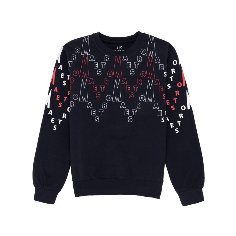 Status Quo Boy'S Printed Regular Fit Lightweight Sweatshirt