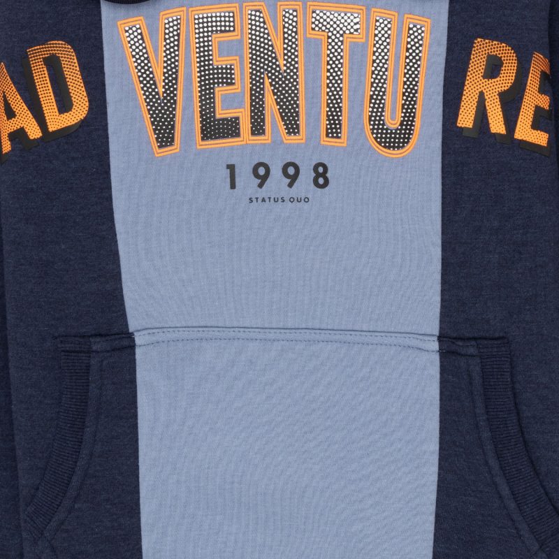 Status Quo Boy'S Colour Blocking Hooded Sweatshirt